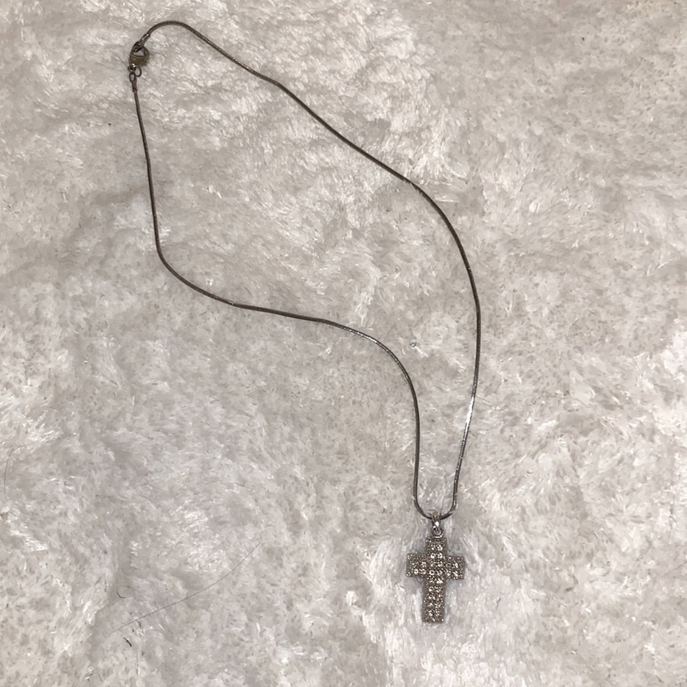 Rhinestone Cross Nexklace